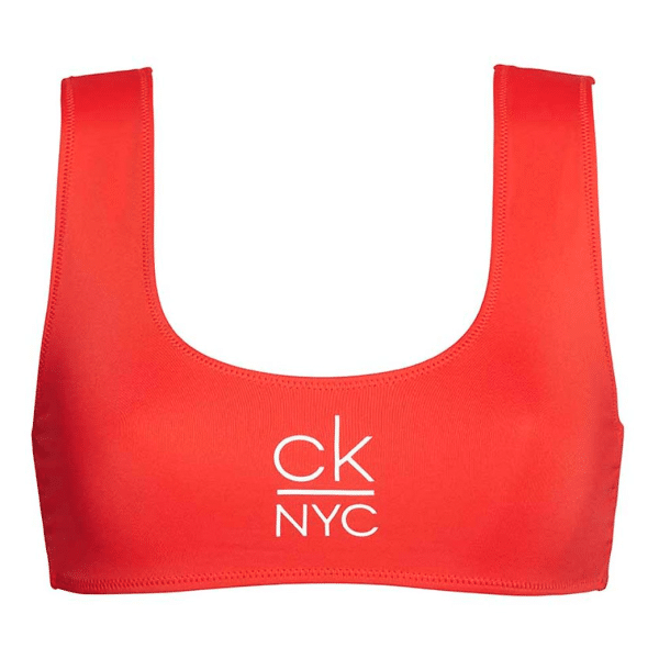 Calvin Klein Bikini Bralette Top Rød, Størrelse: XS, Farve: Rød, Dame