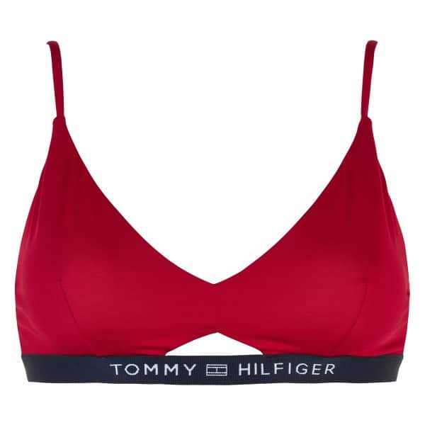 Tommy Hilfiger Lingeri Bikini Top, Farve: Rød, Størrelse: S, Dame